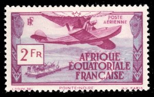 French Equatorial Africa #C2  MNH - Hydroplane Over Pointe-Noire (1937)