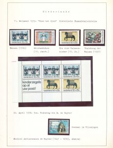 Netherlands 1972/86 Mint &Used on 11 Pages( BL151