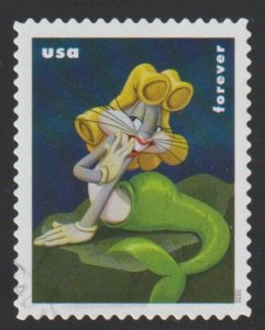 SC# 5499 - (55c) - Bugs Bunny in Costume: Mermaid 6/10 - Used