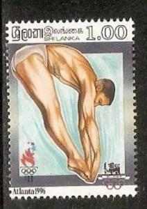 Sri Lanka 1996 Diving Atlanta Olympic Games Sc 1161 1v MNH # 3296