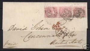 Great Britain #26 Watermark Strip Of Three Cover