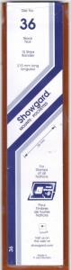 Showgard Stamp Mounts Size 36/215 BLACK Background Pack of 15