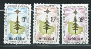 Norfolk Island 187-9 1975 Christmas set MNH