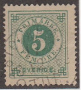 Sweden Scott #30 Stamp - Used Single