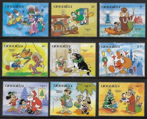 Anguilla 596-605 Disney 1984 Christmas MNH c.v. $24.50