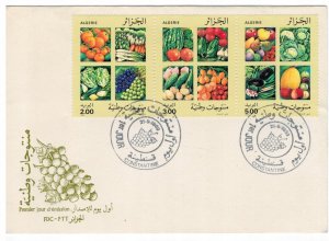 Algeria 1989 FDC Stamps Scott 901 Fruits and Vegetables
