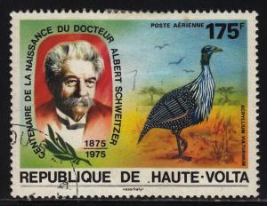 Burkina Faso C213 Schweitzer and Vulturine guinea fowl 1975