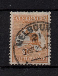 Australia 1913 4D Orange Roo SG6 Fine Used WS36884