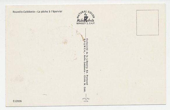 Maximum card New Caledonia 1962 Cast net fishing