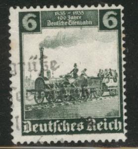 Germany Scott 459 used train stamp