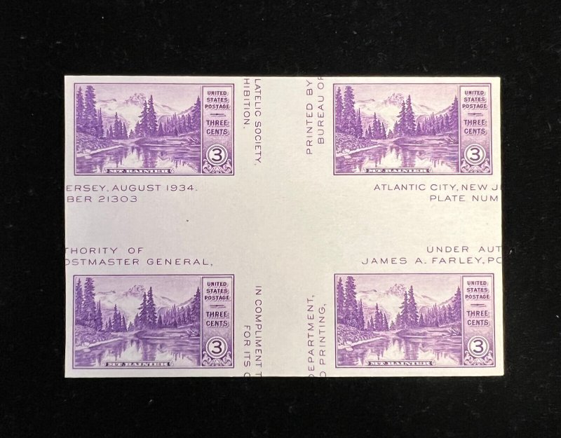 69- G and B Fine Stamps -#770 with crossed gutters, imperf Mint NH NGAI CV$300
