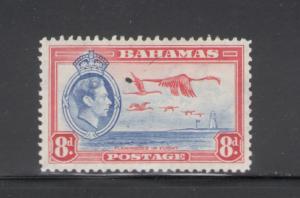 Bahamas 1938 King George VI & Flamingos 8p Scott # 108 MH