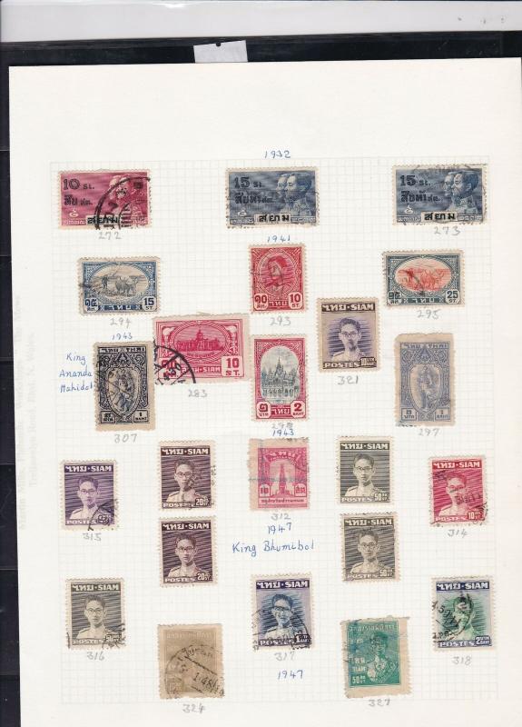 thailand stamps page ref 16898