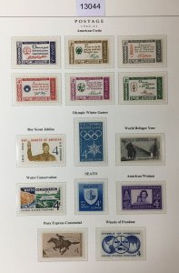 MOMEN: US STAMPS  1960-1961 MINT OG NH COLLECTION LOT #13044