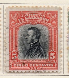 El Salvador 1912 Early Issue Fine Used 5c. 111308