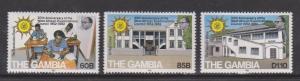 Gambia Scott #  436-38  MNH