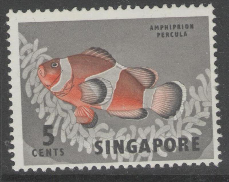 SINGAPORE SG66 1962 5c DEFINITIVE MNH