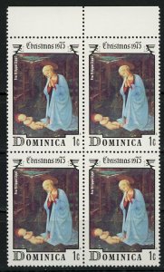 Fra Filippo Lippi Painter Paintings Christmas Art Block of 4 Stamps MNH