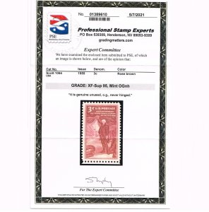 EXCEPTIONAL GENUINE SCOTT #1064 MINT PRISTINE OG NH PSE CERT GRADED XF-SUPERB-95