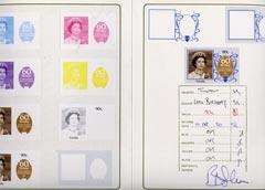 Tuvalu 1986 Queen's 60th Birthday 90c set of 11 imperf pr...