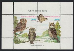 Turkey Owls World Environment Day MS SG#MS3347