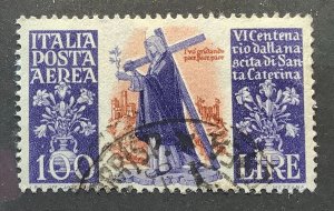 Italy 1948 Scott C127 used - 100 l, St. Catherine of Siena,  600th Anniv.