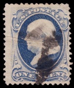 United States Scott 156 (1873) Used F, CV $5.75 W