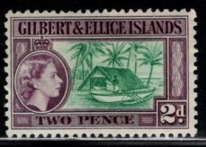 Gilbert & Ellice Islands - #63 Canoe & Boat House - MNH