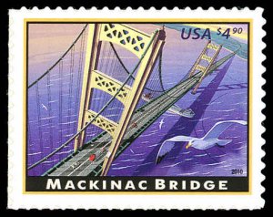 US Sc 4438 VF/MNH - 2010 $4.90 - Mackinac Bridge - P.O. Fresh