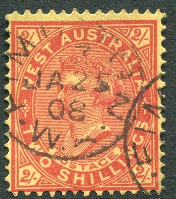 AUSTRALIA-1911 2/- Brown-Red/Yellow Sg 124c FINE USED V20638