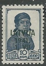 Latvia || Scott # 1N15 - MH