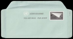 United Nations Scott UC14 Letter Sheet (1982) Mint NH VF Q