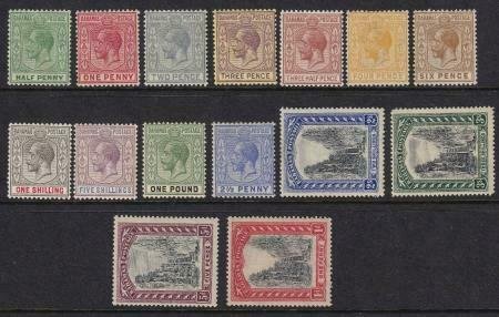 Bahamas 1921-1934 SC 70-84 Mint SCV $398.20 Set