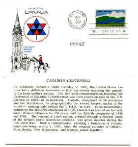 1324 Canada Confederation, Cover Craft Cachets, CCC,  FDC