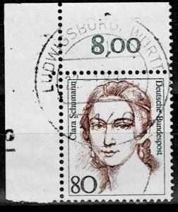 Germany 1986,Sc.#1483 used Famous Women: Clara Schumann