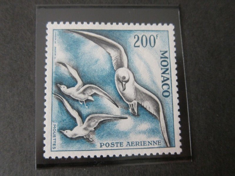 Monaco 1955 Sc C42 perf 11 Bird MNH