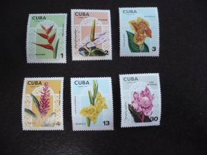 Stamps - Cuba - Scott# 1905-1910 - Mint Hinged Set of 6 Stamps