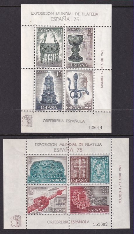 Spain 1877-1888 Souvenir Sheets MNH VF