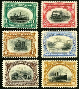 US Stamps # 294-9 MH F-VF Fresh set Scott Value $381.00
