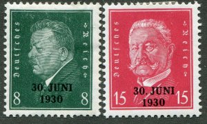 DeutschesReich  Sc.# 385-6    MH*      Mi.#  444-5  Postfrisch mit Falz