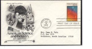 US  FDC 2031, Museum of Science and Industry, Chicago, IL cancel  ...   7500683