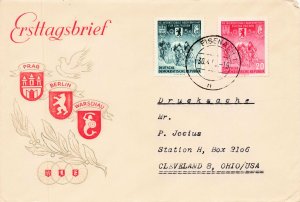 GERMANY  DDR 1955 YEAR SET OF FDC  231//277, B27  NO 271