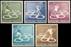 Togo 491-494,C43, MNH,Tokyo Summer Olympic Games