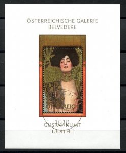 AUSTRIA, SOUVENIR SHEET Gustav Klimt  2003, VFU!