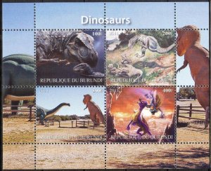 Burundi 2011 Dinosaurs III Sheet MNH** Cinderella !