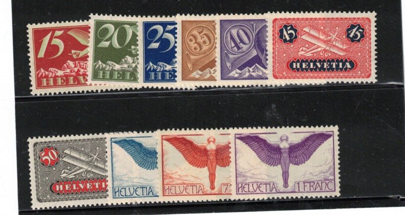 Switzerland #C3 - #C10 Very Fine Never Hinged Set