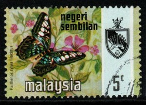 MALAYA NEGRI SEMBILAN SG93 1971 5c BUTTERFLIES FINE USED