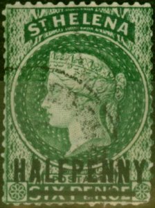 St Helena 1885 1/2d Green SG35x Wmk Reversed Fine Used