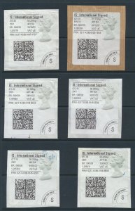 GB Horizon Labels 6  International Signed various value see details & scan