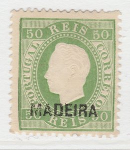 Portugal Madeira 1871-76 Optd Type C 50r Green Perf. 12 3/4 MNG A20P64F4028-